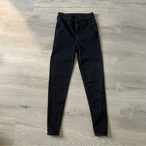 Size 0 American Eagle Outfitters Black Women's Skinny Stretch Jeans